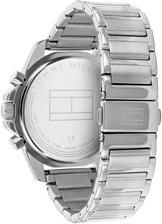 Tommy Hilfiger Mason 1791788 — chronographe sport acier bleu — design affirmé vue 3