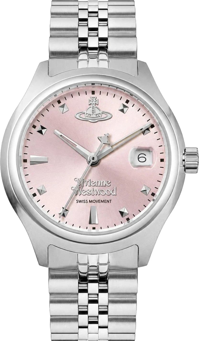 Montre Femme Vivienne Westwood Little Camberwell VV311PKSL cadran rose bracelet acier