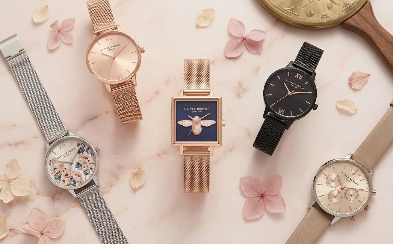 Montre Olivia Burton : décodage de la signature Abeille 3D, calibres et collections (Lucky Bee, Maille milanaise)