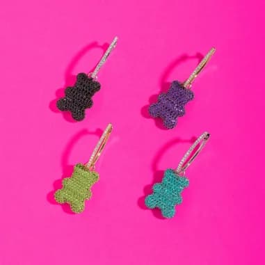 APM Monaco Yummy Bear Clip Single Earring in 925 Silver vue 6
