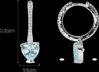 Boucles d'oreilles APM Moncaco en argent et oxyde de zirconium vue 5