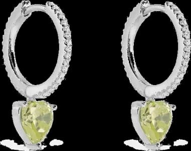 Boucles d'oreilles APM Moncaco en argent et oxyde de zirconium vue 4