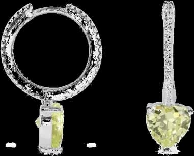Boucles d'oreilles APM Moncaco en argent et oxyde de zirconium vue 3
