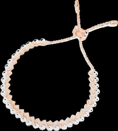 Bracelet ajustable APM Monaco up and down plaqué or 18k avec perles