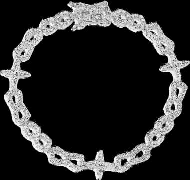 Bracelet APM Monaco météorites en argent incrusté de cristaux