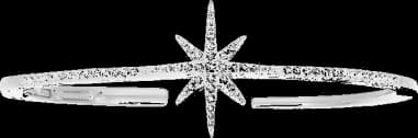 Bracelet couture APM Monaco argent incrusté de cristaux