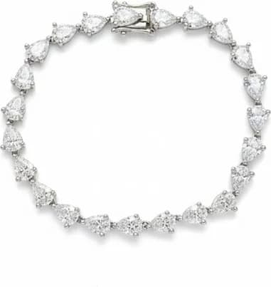 Bracelet Rivière Poire APM Monaco argent 925 zirconiums