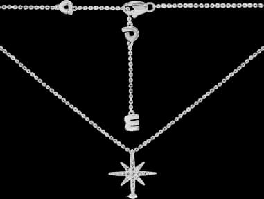 Collier ajustable APM Monaco Météorite Mini en argent 925