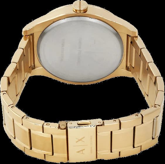 Armani Exchange AX2328 côté fond de boîtier or