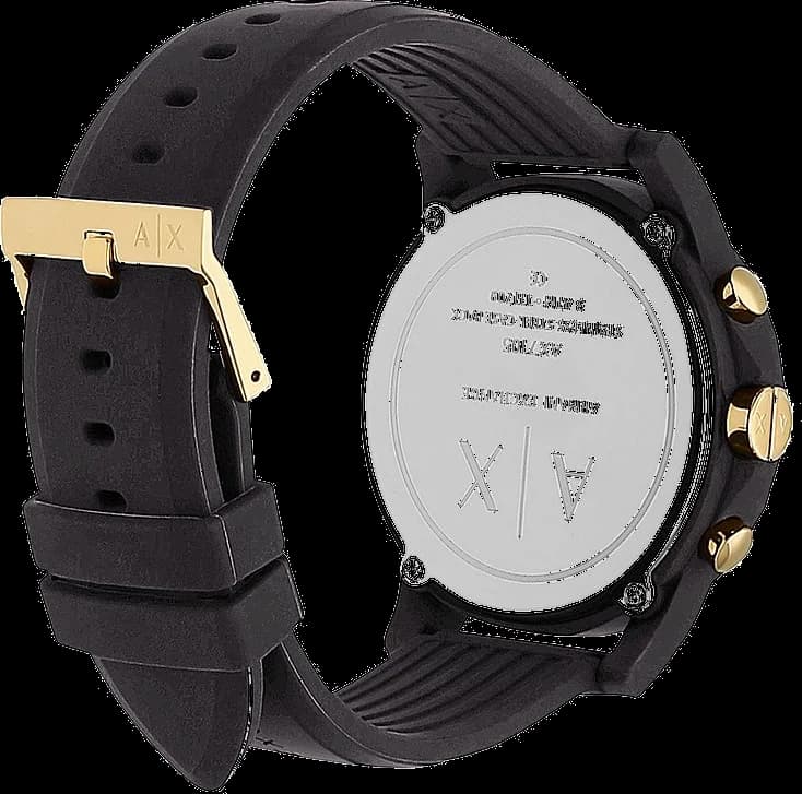 Maillons et fermoir du bracelet silicone, Armani Exchange AX7105
