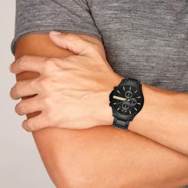 Montre Armani Exchange AX2164 homme détail bracelet acier