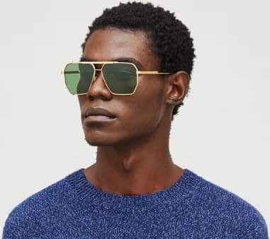 Lunettes de soleil Bottega Veneta Minimalist BV1012S en métal vue 4