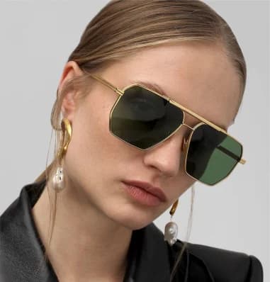 Lunettes de soleil Bottega Veneta Minimalist BV1012S en métal vue 5