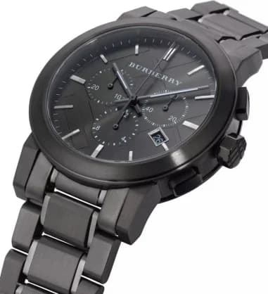 Montre Burberry BU9354 homme détail cadran gris