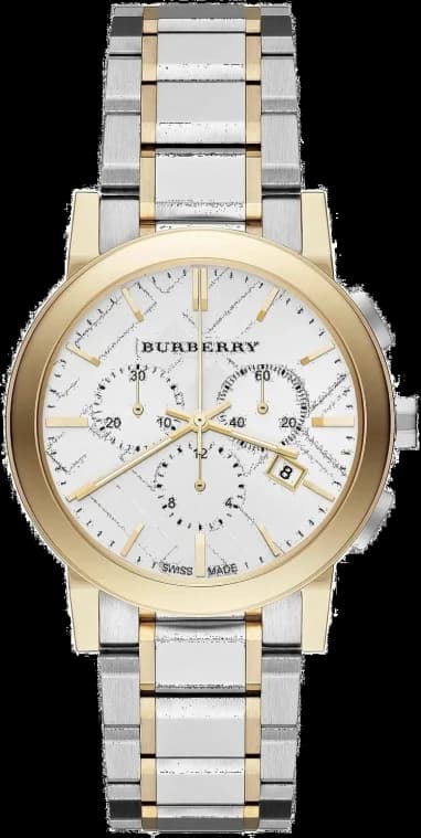 Montre Burberry BU9751 The City Bracelet Acier Bicolore Argent et Or