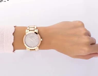 Montre Burberry BU9034 femme verso boîtier or rose