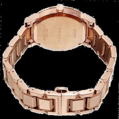 Montre Burberry BU9126 femme détail cadran or rose