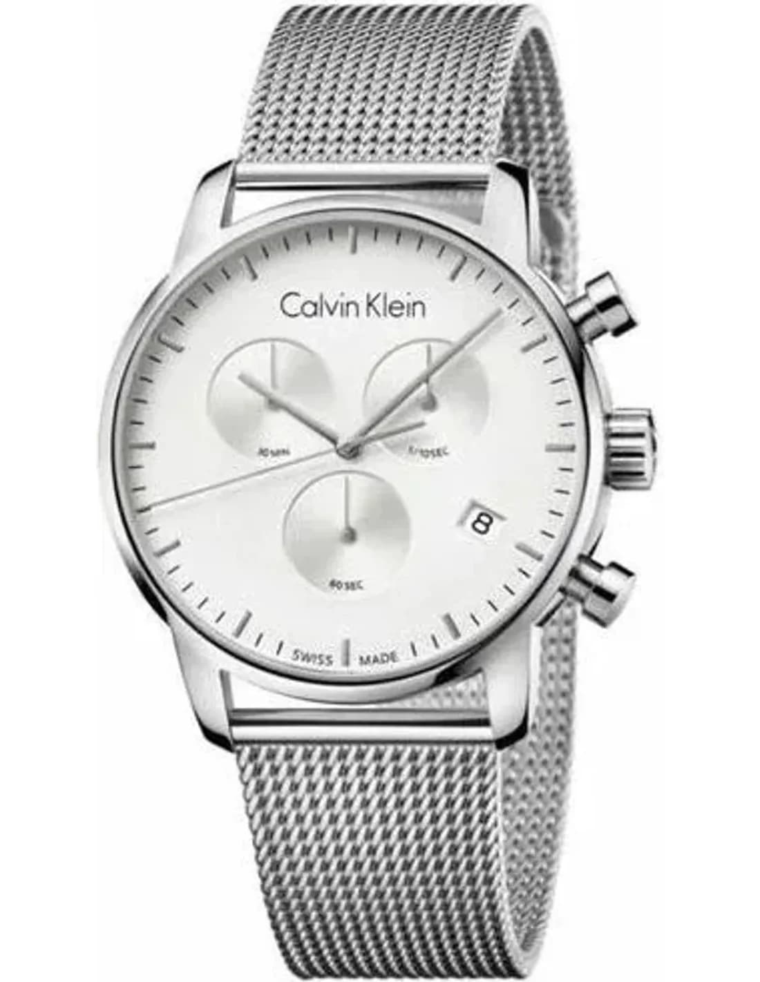 Calvin Klein K2G27126 vue de côté, bracelet acier
