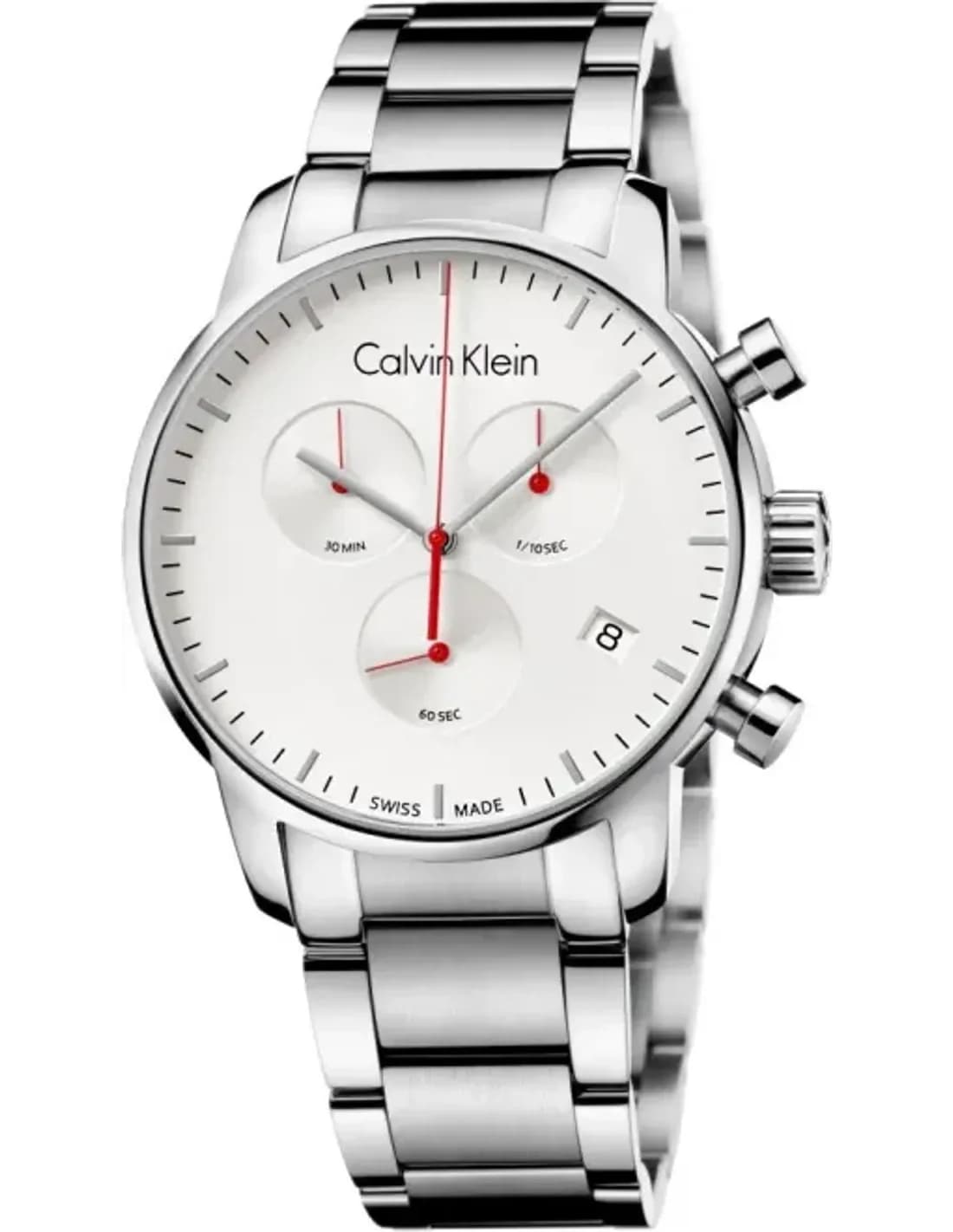 Calvin Klein K2G271Z6 vue de côté, bracelet acier