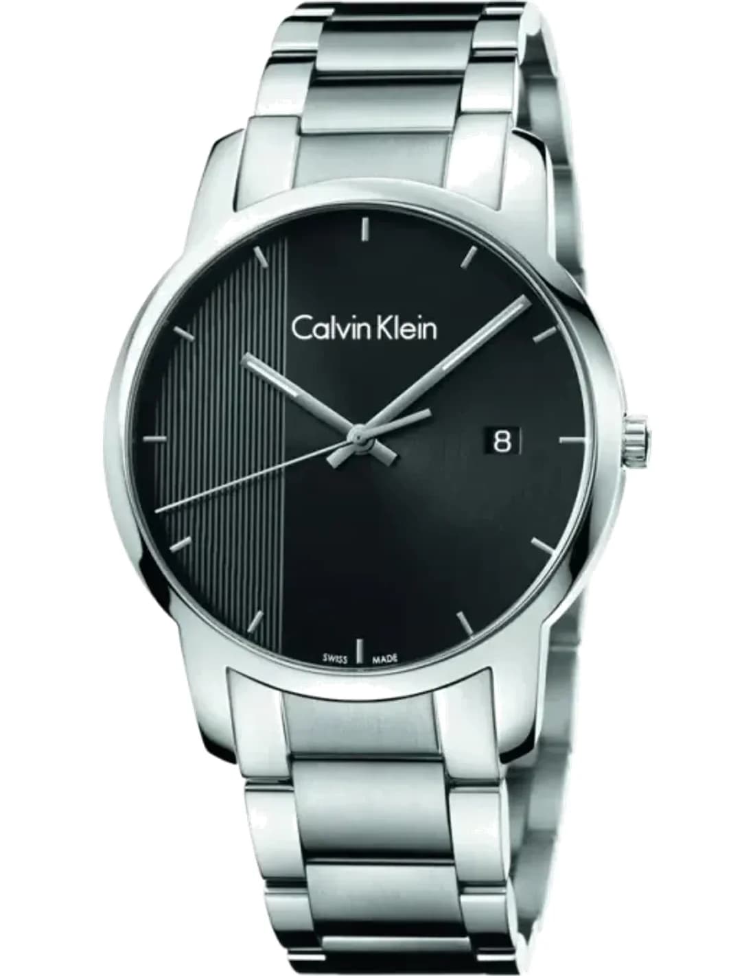 Calvin Klein K2G2G14Y vue de côté, bracelet acier