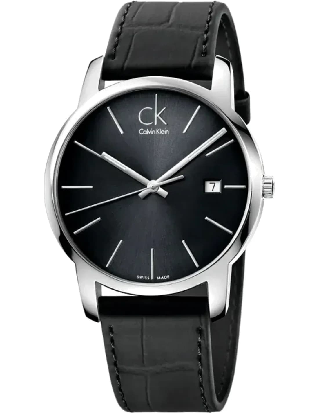 Calvin Klein K2G2G1C3 vue de côté, bracelet cuir