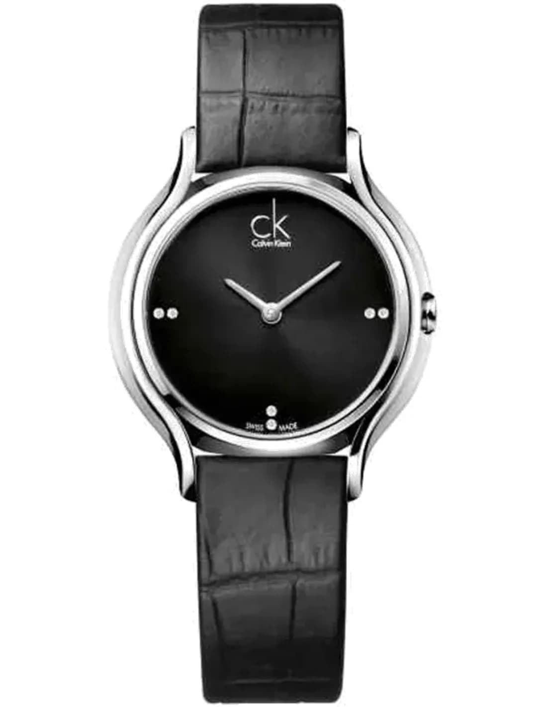 Calvin Klein K2U231CS vue de côté, bracelet cuir