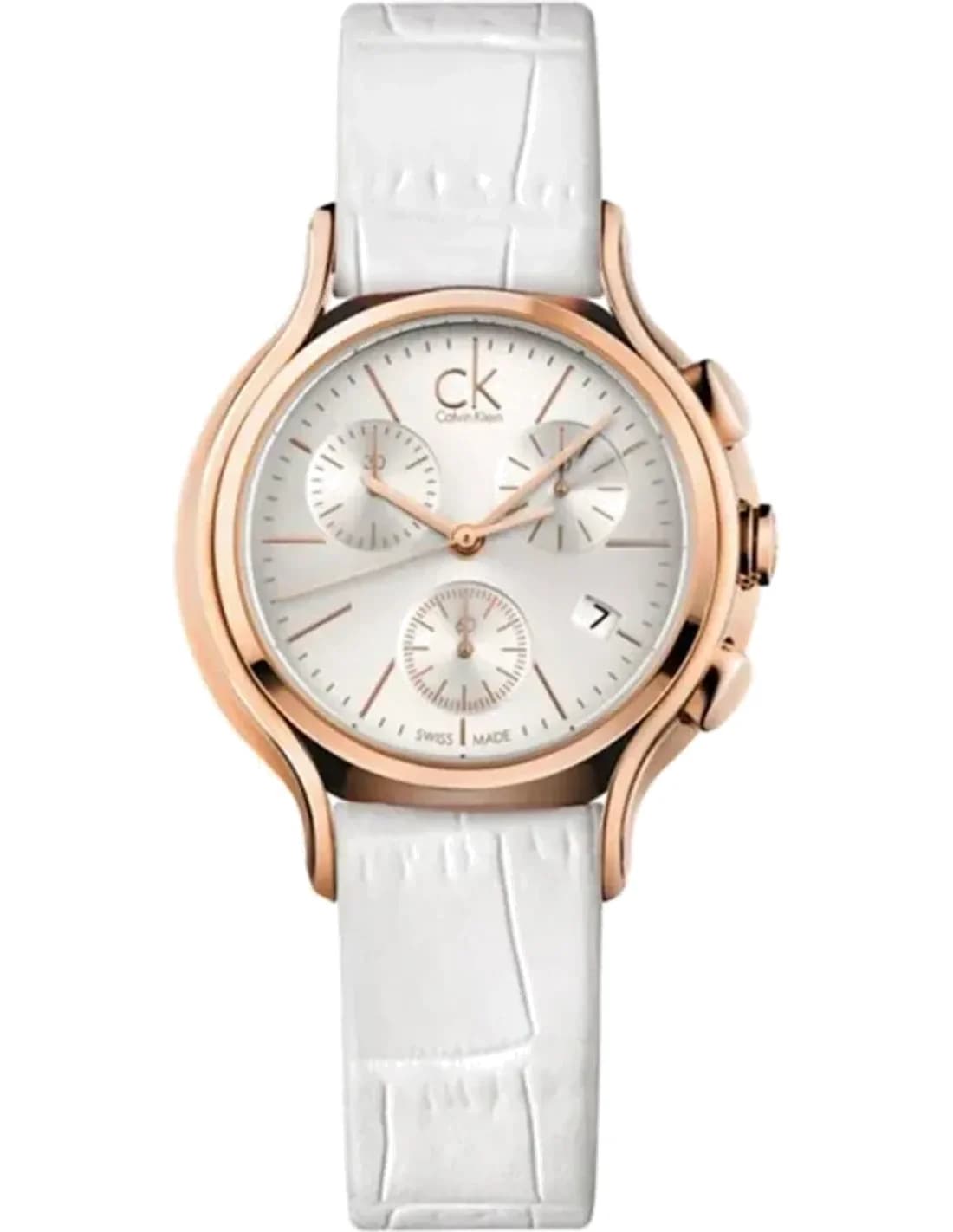 Calvin Klein K2U296L6 vue de côté, bracelet cuir
