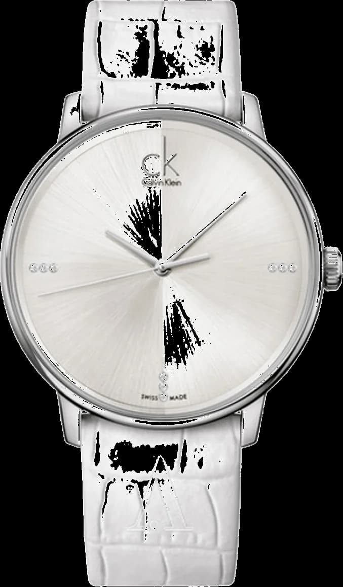 Calvin Klein K2Y2X1KW vue de côté, bracelet cuir