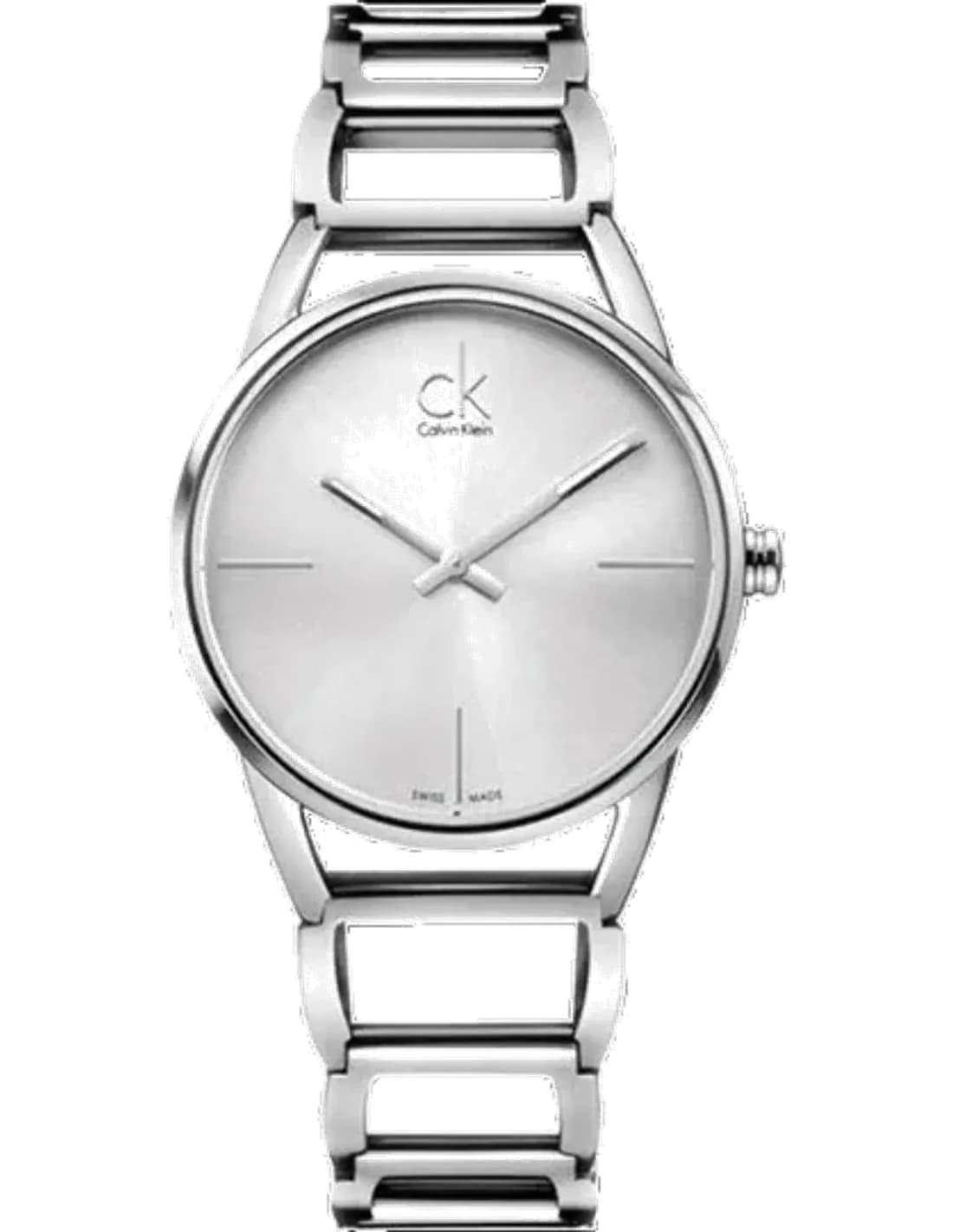 Calvin Klein K3G23128 vue de côté, bracelet acier