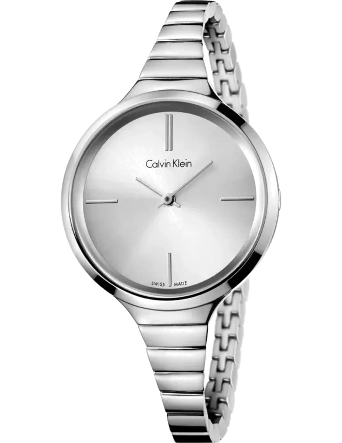 Calvin Klein K4U23126 vue de côté, bracelet acier