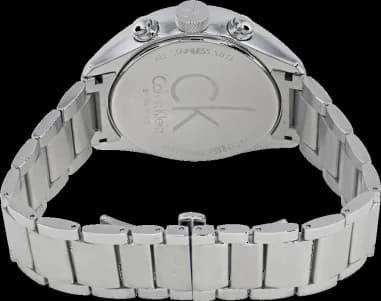 Montre Calvin Klein K2H27126 homme détail cadran argent