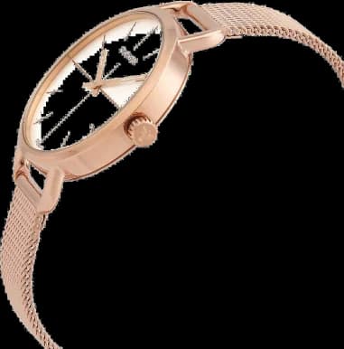 Montre Femme Calvin Klein Even K7B23626 Maille Milanaise Or Rose vue 2