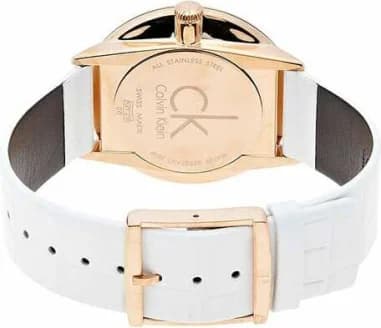 Montre Calvin Klein K2U296L6 femme détail cadran blanc