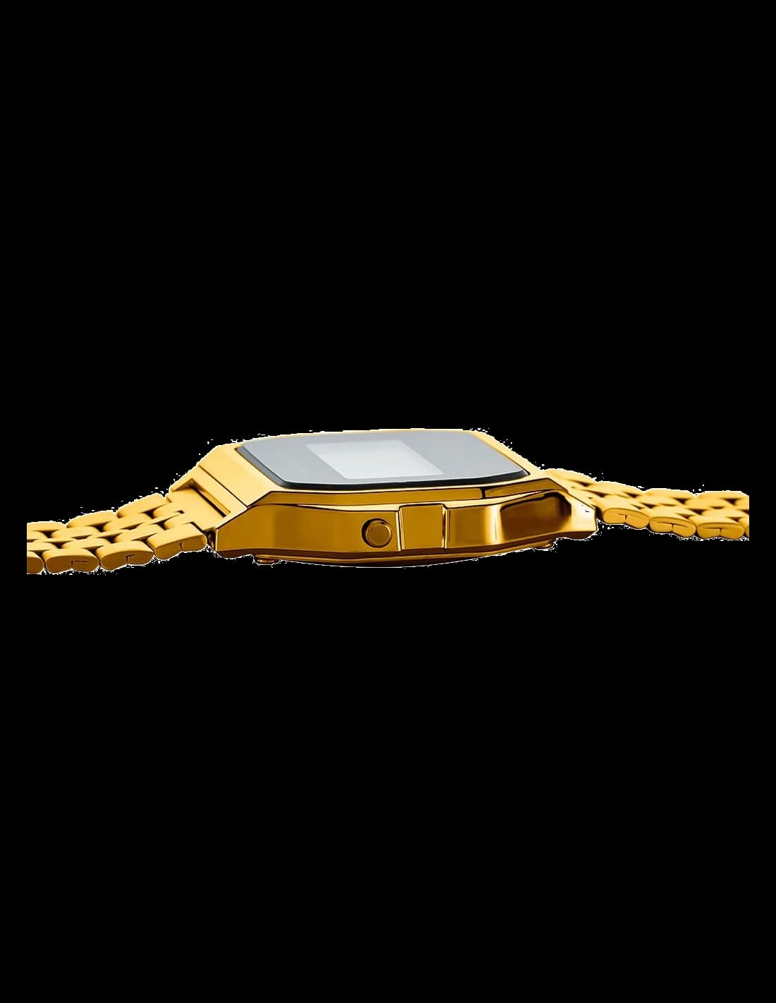 Gros plan sur le cadran or de la Casio A159WGEA-1EF