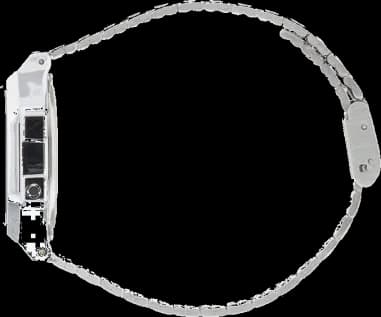 Montre Casio A168WA-1YES unisexe détail cadran gris
