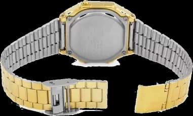 Montre Casio A168WEGC-5EF unisexe détail cadran marron