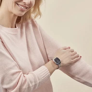 Montre Casio A168WEM-1EF unisexe verso boîtier
