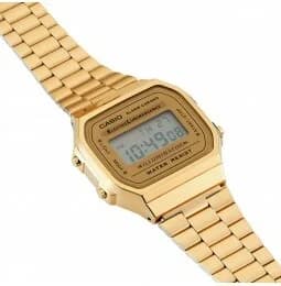 Montre Casio A168WG-9EF unisexe vue de profil