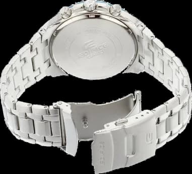 Montre Casio EF-544D-7AVEF homme détail cadran blanc