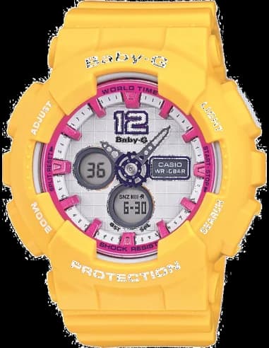 Montre Femme Casio Baby-G BA-120-9BER Jaune