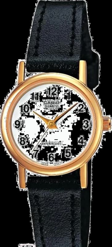 Montre Femme Casio Collection LTP-1261Q-7BEF Bracelet Cuir Noir