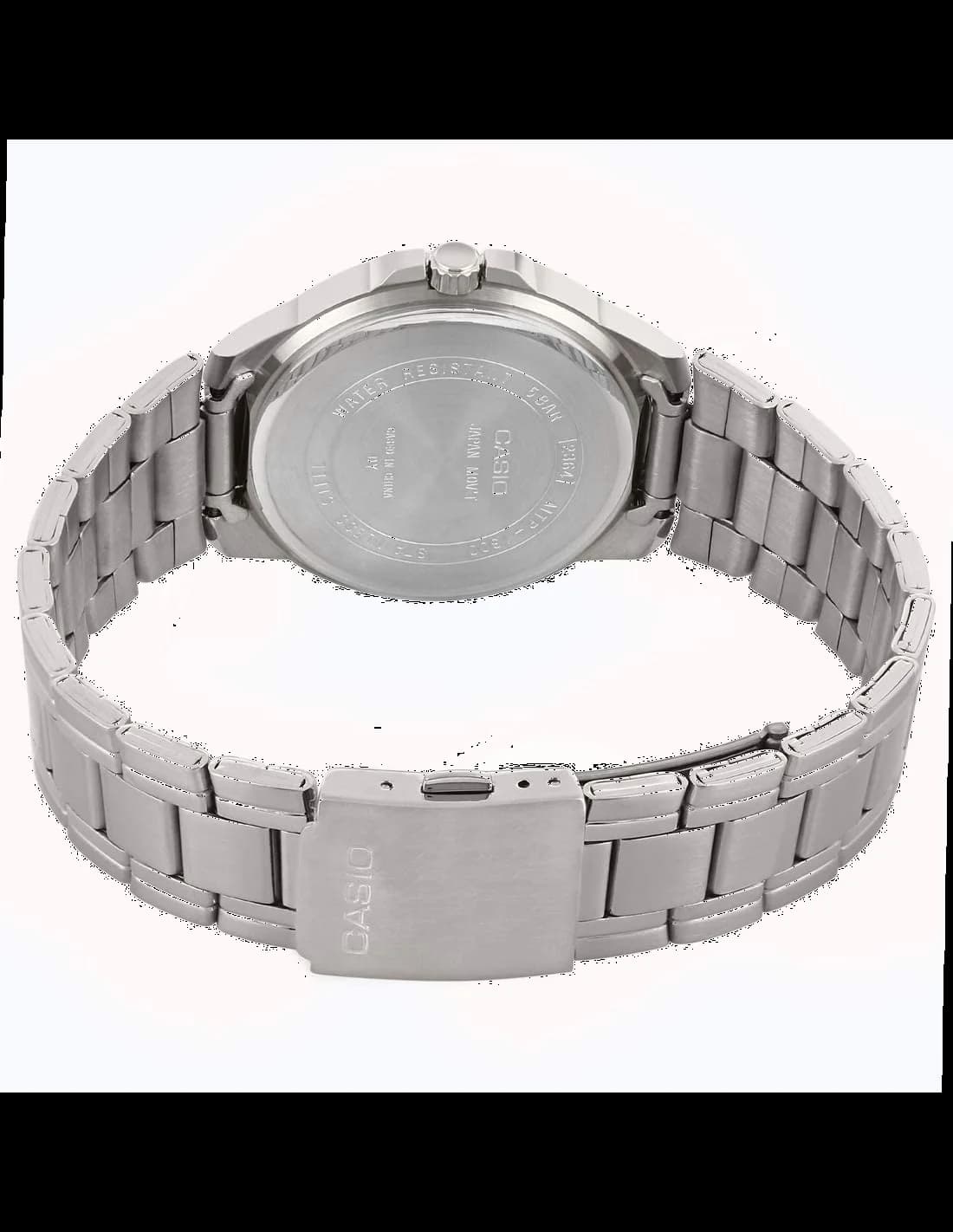 Montre Casio MTP-1300D-1AVEF homme verso boîtier argent