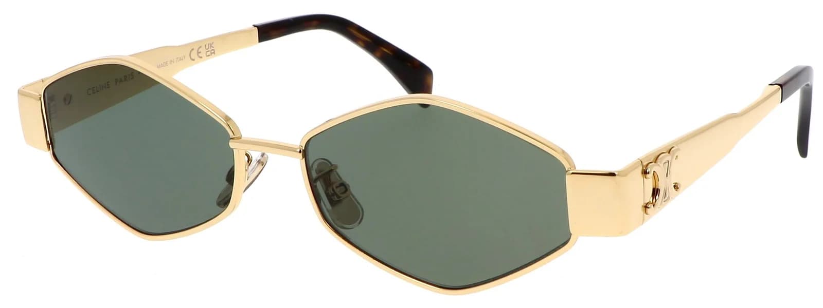 Lunettes de soleil Celine Triomphe 01 ovales CL40254U monture géométrique