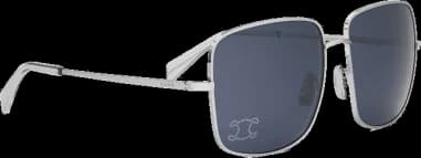 Lunettes de Soleil Celine Rhinestone Triomphe 01 métal CL40284U logo incrusté vue 4