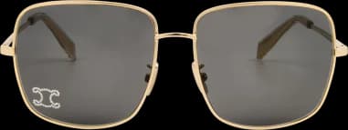 Lunettes de Soleil Celine Rhinestone Triomphe 01 métal CL40284U logo incrusté vue 2