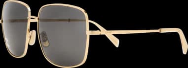 Lunettes de Soleil Celine Rhinestone Triomphe 01 métal CL40284U logo incrusté vue 4
