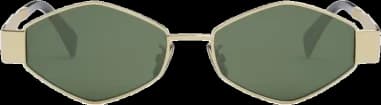 Celine Triomphe 01 Oval CL40254U Geometric Frame Sunglasses vue 3