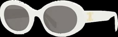 Celine Triomphe 01 Oval Acetate Sunglasses CL40194U vue 3