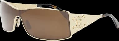 Celine Triomphe Maxi Metal CL40283U Shield Sunglasses vue 2
