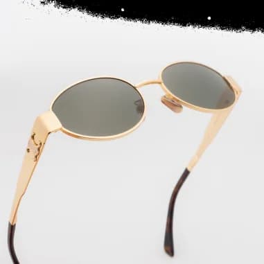 Lunettes de soleil Celine Triomphe ovales CL40235U monture métal vue 7